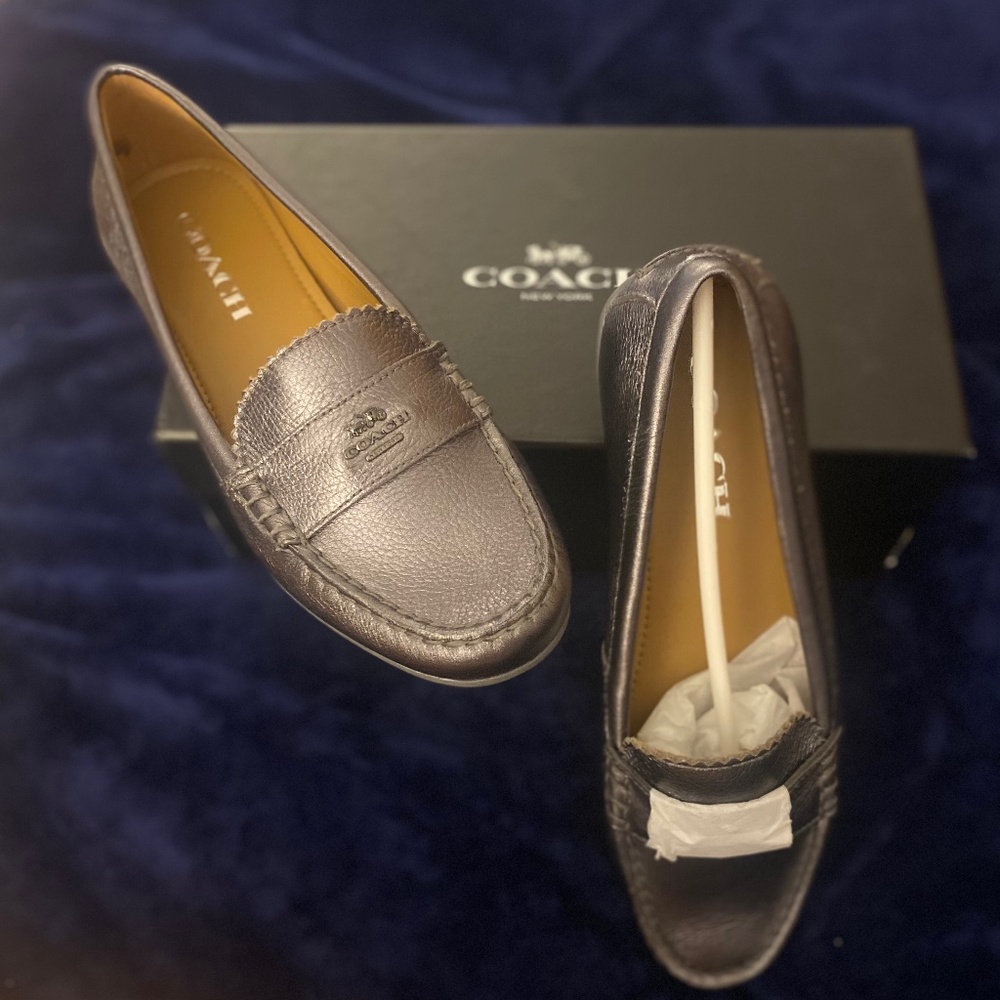 Authentic Coach leather loafers!
